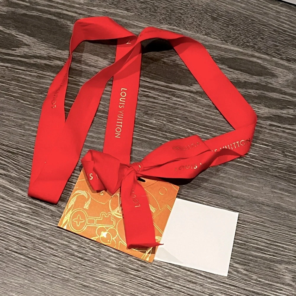 Louis Vuitton | Large Holiday Gift Bag with Ribbon and Card/Card Holder